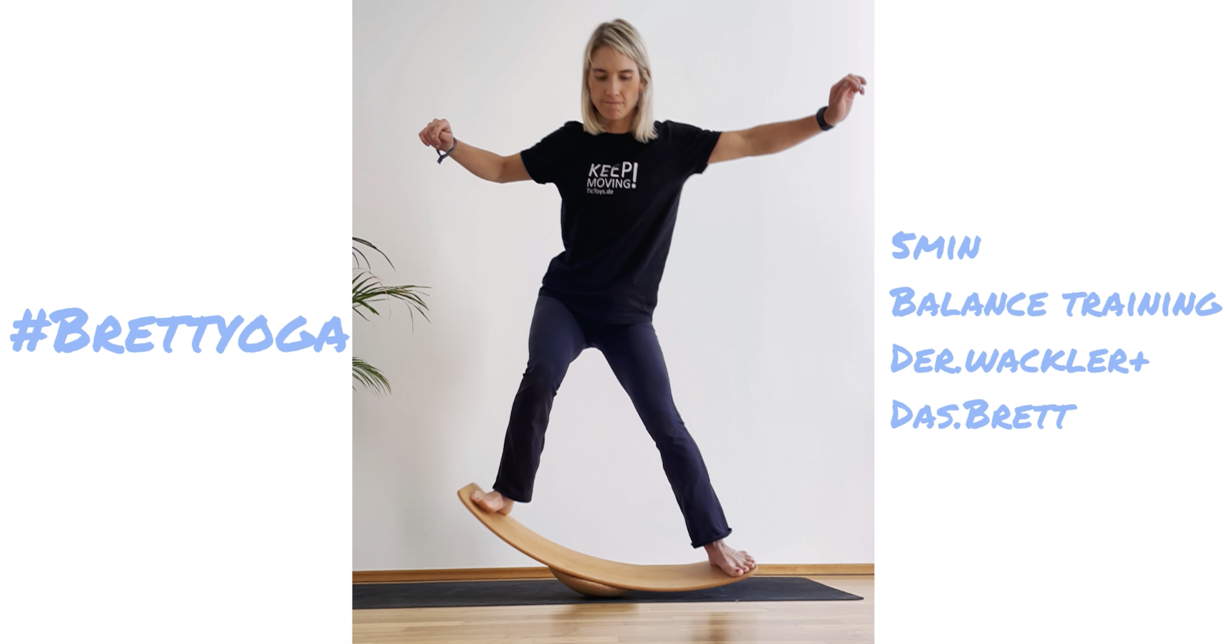 yoga auf Balance Board und Balance Kreisel 