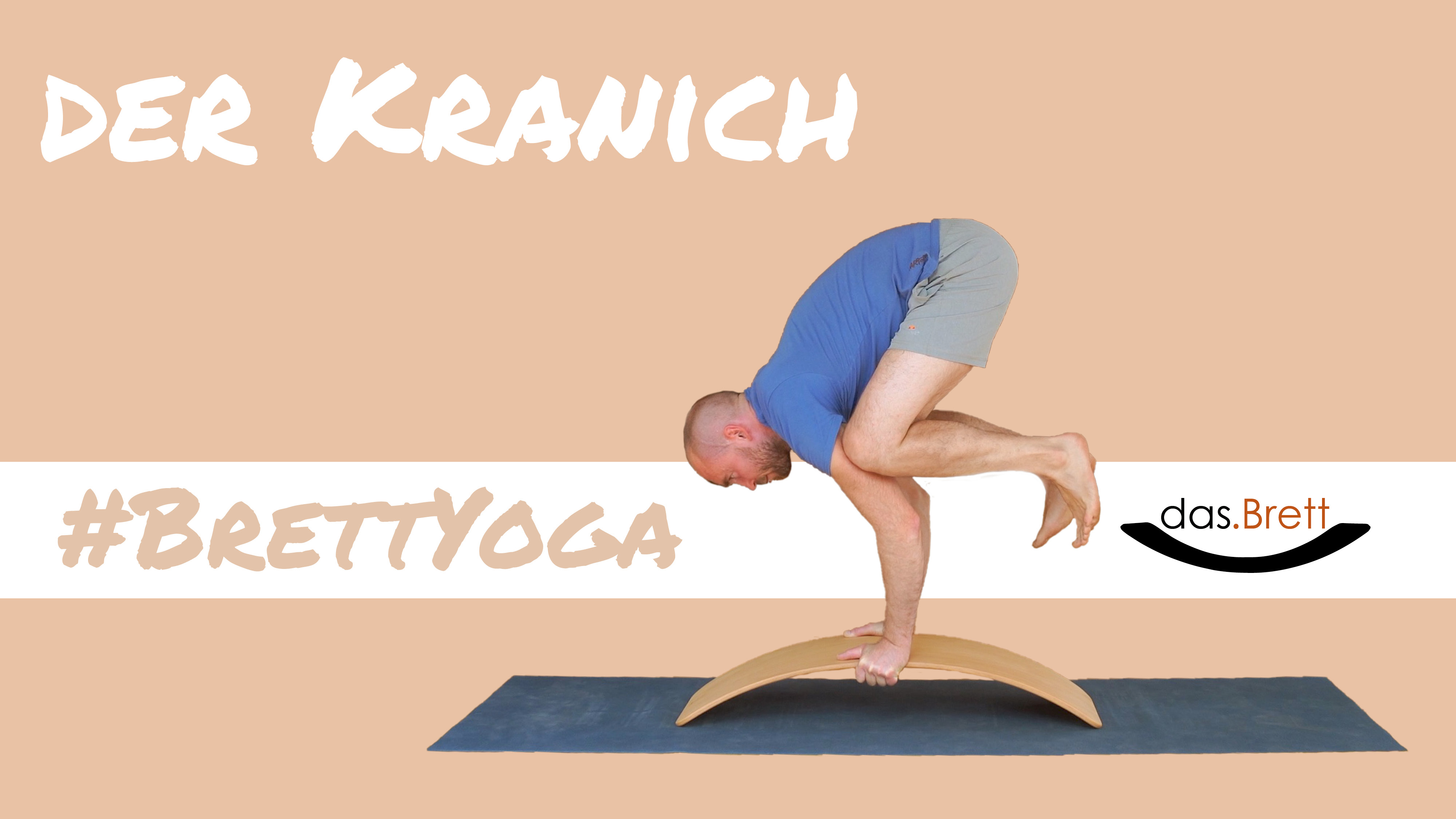 Der Kranich auf dem Balance Board