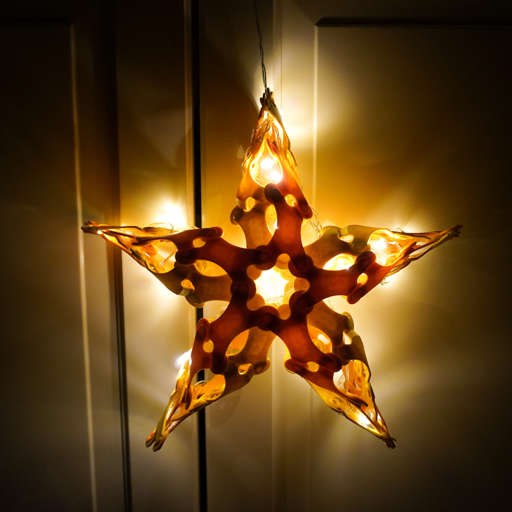 illuminated Christmas star illuminated Christmas star