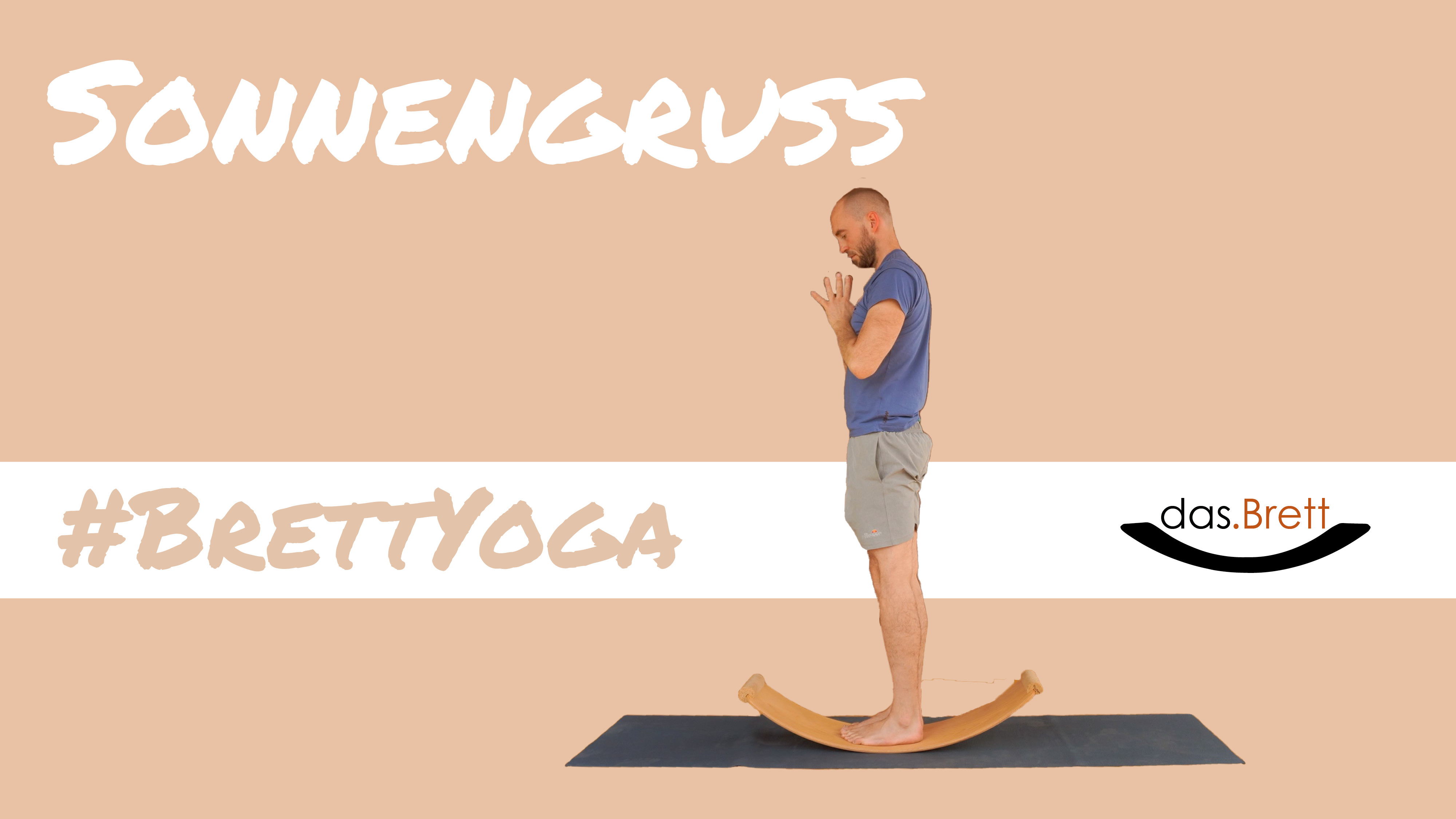 der komplette Sonnengruß auf dem Balanceboard das.Brett